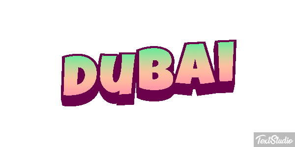Dubai テキスト効果