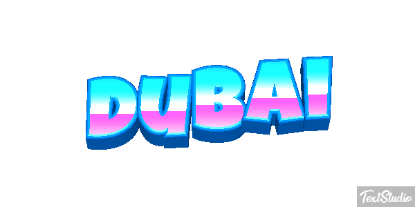 Dubai テキスト効果
