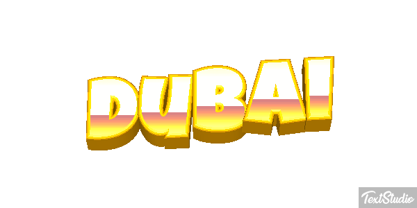 Dubai テキスト効果