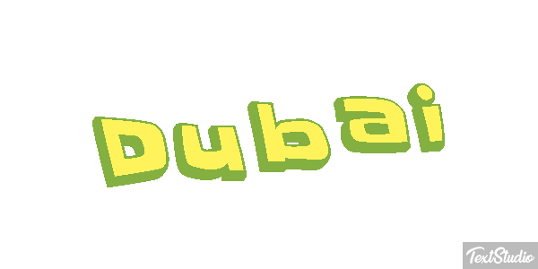 Dubai テキスト効果