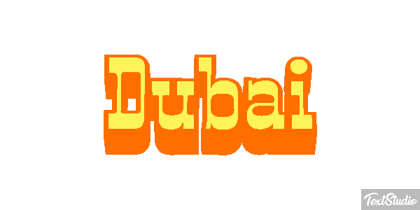 Dubai テキスト効果