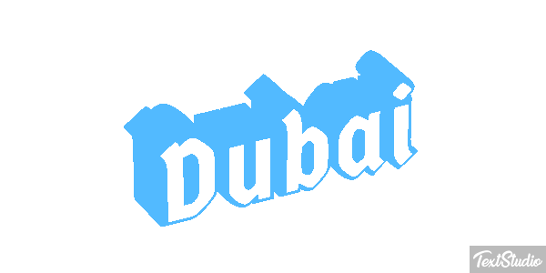 Dubai テキスト効果