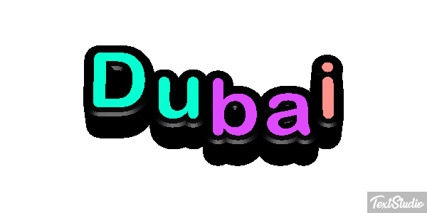 Dubai テキスト効果
