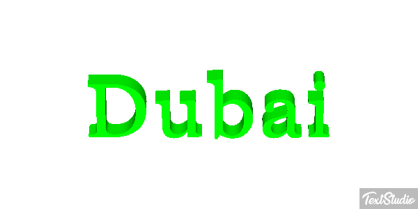 Dubai テキスト効果