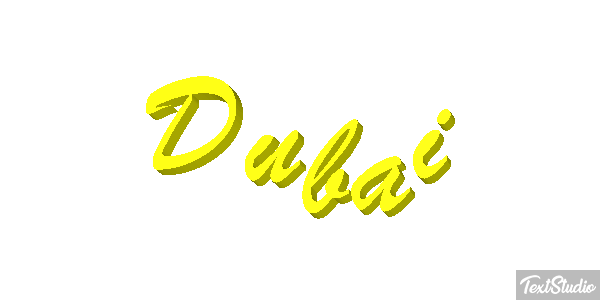 Dubai テキスト効果