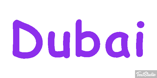 Dubai テキスト効果