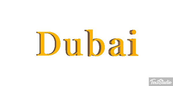 Dubai テキスト効果