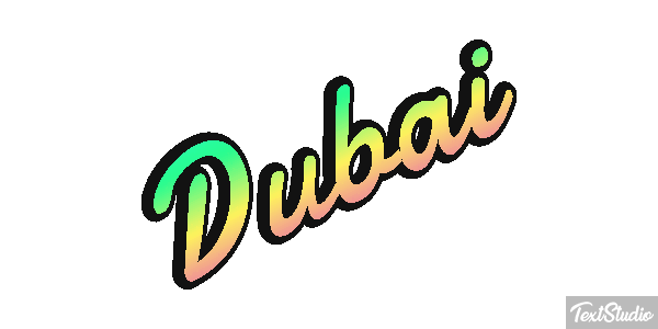 Dubai テキスト効果
