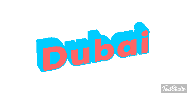 Dubai テキスト効果