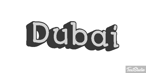 Dubai テキスト効果