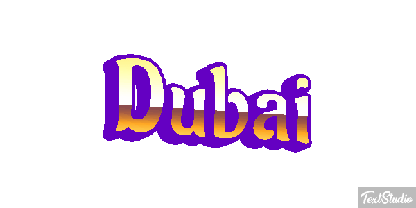 Dubai テキスト効果