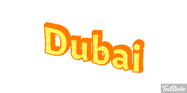 Dubai テキスト効果