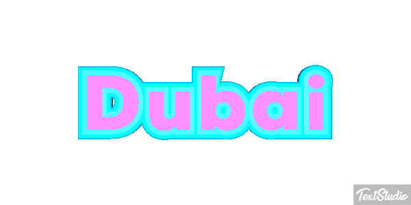 Dubai テキスト効果