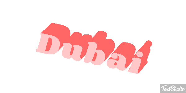 Dubai テキスト効果
