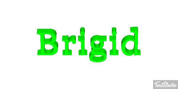 Brigid Text effect