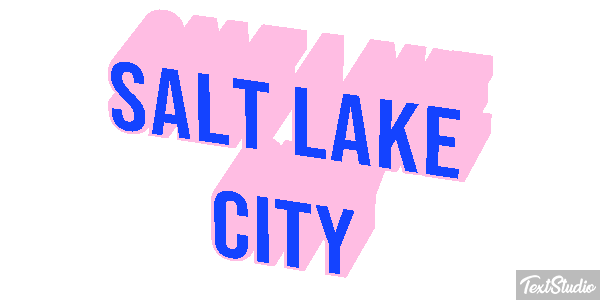 Salt Lake City Effetto testo