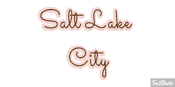 Salt Lake City Effetto testo