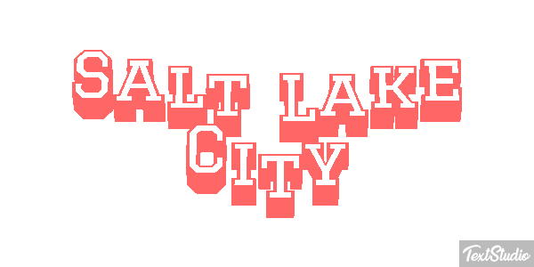 Salt Lake City Effetto testo