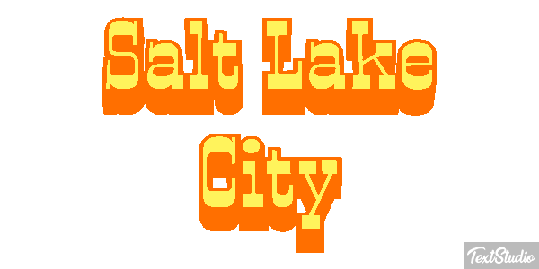 Salt Lake City Effetto testo