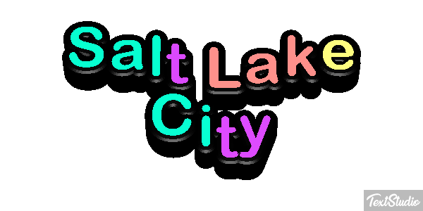 Salt Lake City Effetto testo