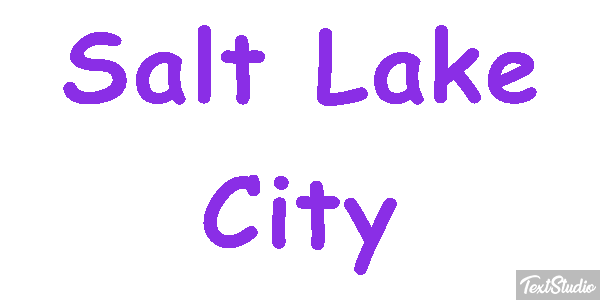 Salt Lake City Effetto testo