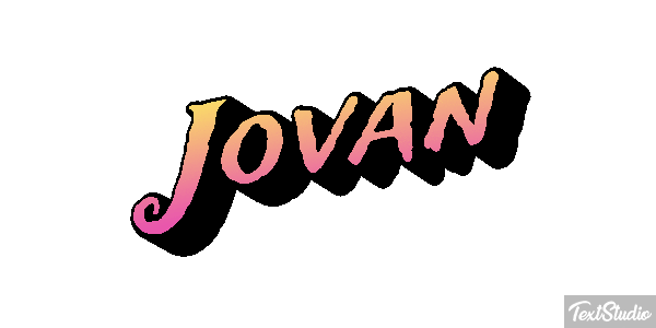 Jovan Text effect