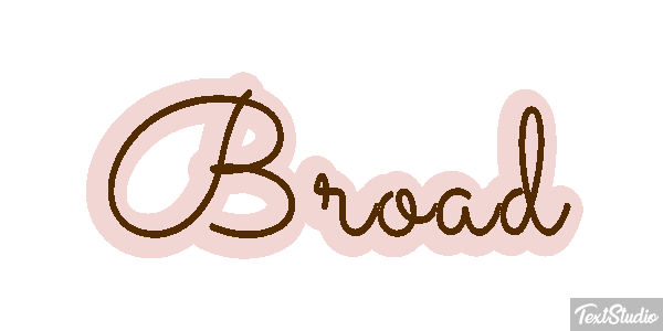 Broad Texteffekt