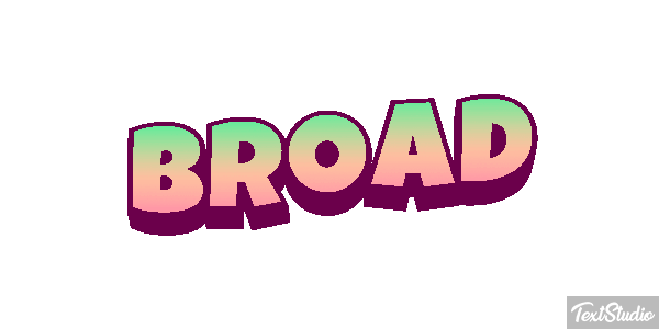Broad Texteffekt