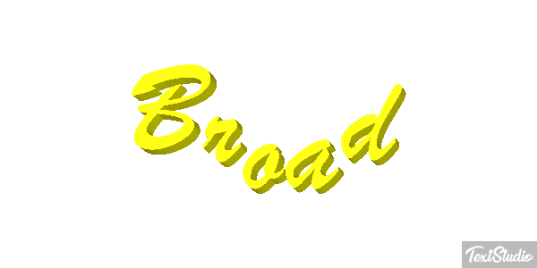 Broad Texteffekt