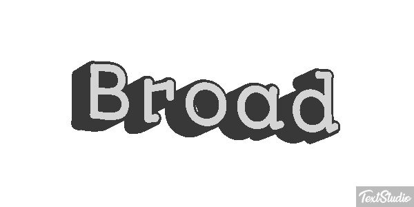 Broad Texteffekt