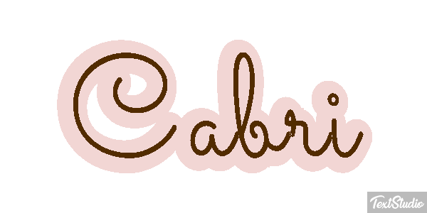 Cabri Texteffekt