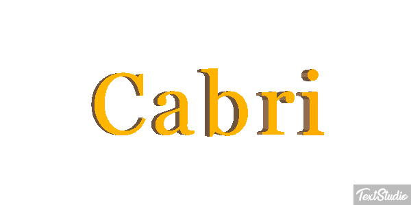 Cabri Texteffekt