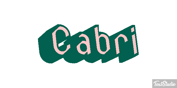 Cabri Texteffekt