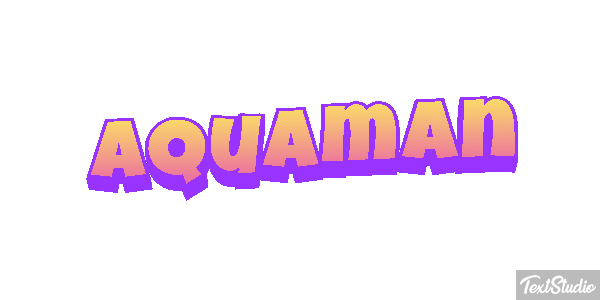 Aquaman Effetto testo
