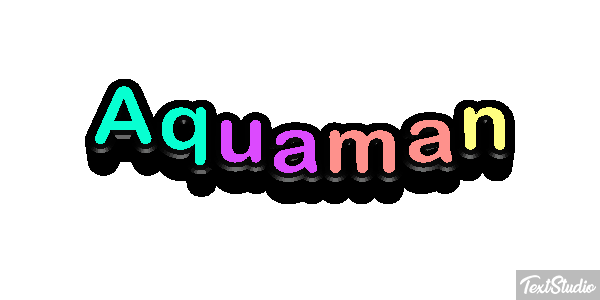 Aquaman Effetto testo