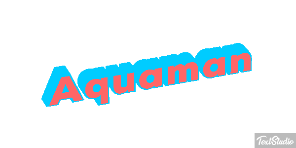 Aquaman Effetto testo