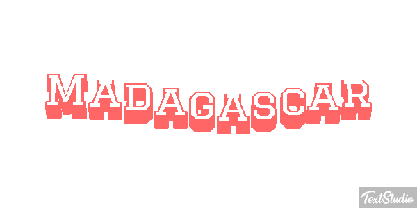 Madagascar Text effect