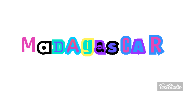 Madagascar Text effect