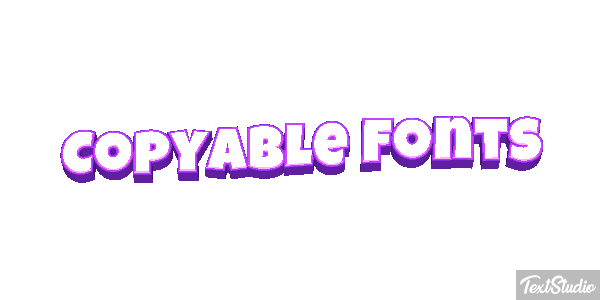 Copyable Fonts Effet de texte