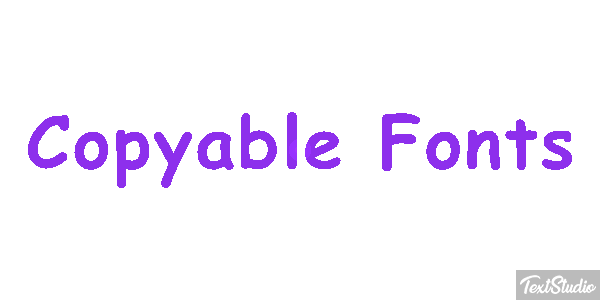 Copyable Fonts Effet de texte