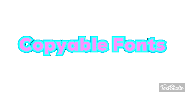 Copyable Fonts Effet de texte