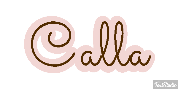 Calla Text effect