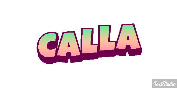 Calla Text effect