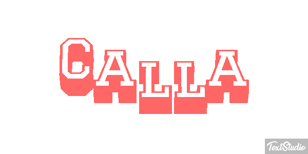 Calla Text effect