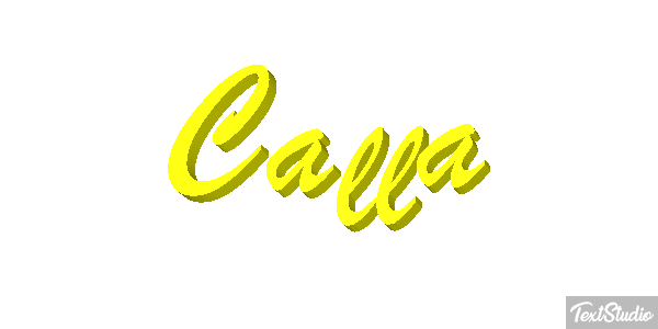 Calla Text effect