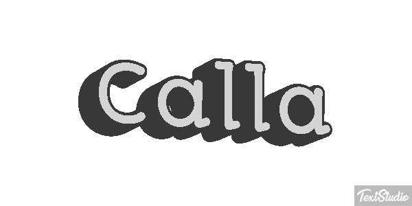 Calla Text effect