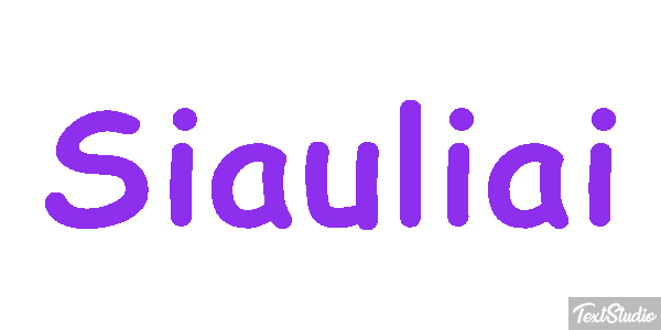 Šiauliai Effetto testo