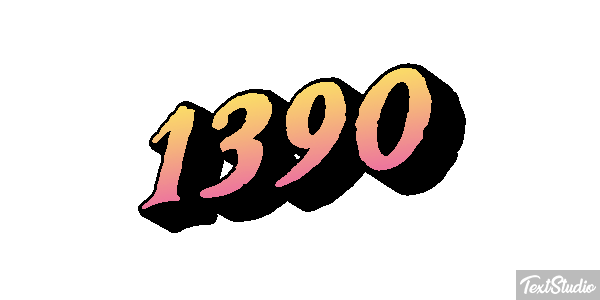 1390 Text effect