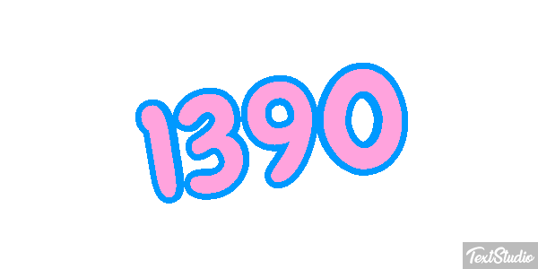 1390 Text effect