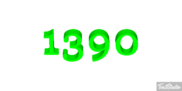 1390 Text effect